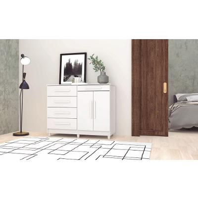 Cômada Sapateira 2 Portas 4 Gavetas Sirius Branco
