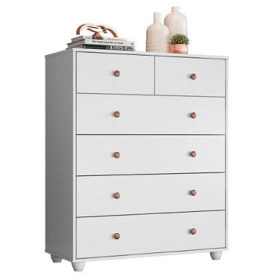 Cômoda 90Cm 6 Gavetas Glória Branco Fosco Liso