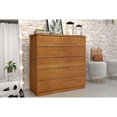 Cômoda Casal Premium c/ 5 Gavetas Cinamomo - Tcil Móveis