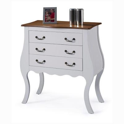 Cômoda Bombê Alta Antique 3 Gavetas - M51023 Garapa - Verniz