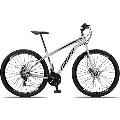Bicicleta 29 Aço 21 Marchas Freio A Disco Branco+preto
