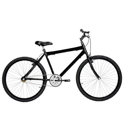Bicicleta Masculina Aro 26 Mtb Alumínio Colorido Cor Preta