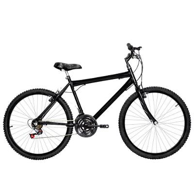Bicicleta Masculina Aro 26 Mtb Alumínio Colorido 18 Marchas Cor Preta