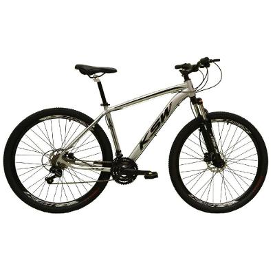 Bicicleta Aro 29 24v Câmbios Garfo com Trava Prata Tam. 17
