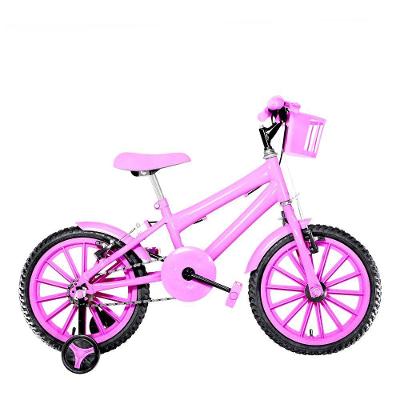 Bicicleta Infantil Feminina Aro 16 Nylon Cor Rosa