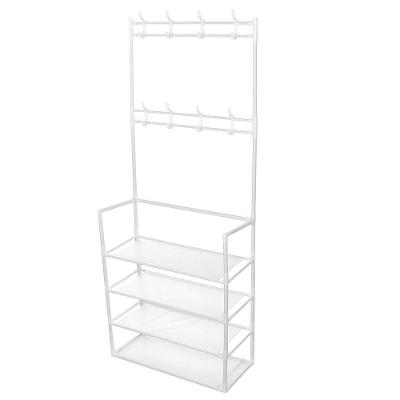 Rack Sapateira Arara 4 Andares Tenis Sandalia Roupa Sapato 16 Pares Multiuso Closet