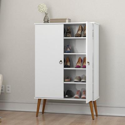 Sapateira 02 Portas Com Divisórias Spazio Branco Patrimar