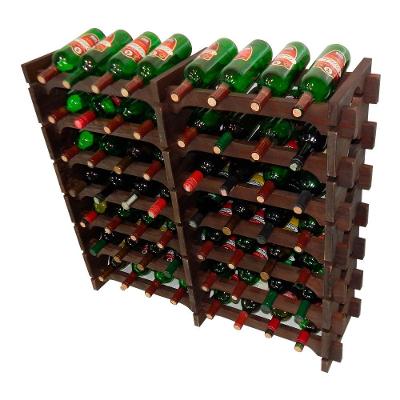 Adega Vinho Madeira 56 Garrafas Cor Imbuia C08