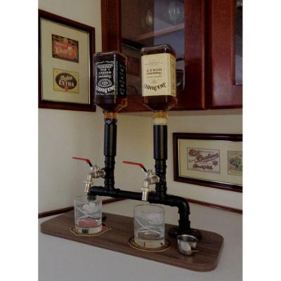 Dispenser Dosador Bebidas Whisky Bar Adega Estilo Industrial Preto Laca