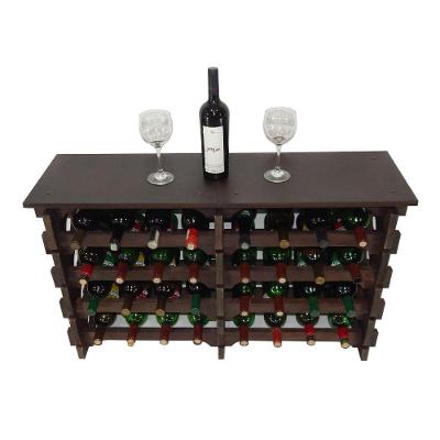 Adega Vinho Madeira 32 Garrafas Tipo Mesa Imbuia