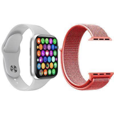 Kit 1 Smartwatch Rosa + 1 Pulseira Extra Nylon Rosa Shock
