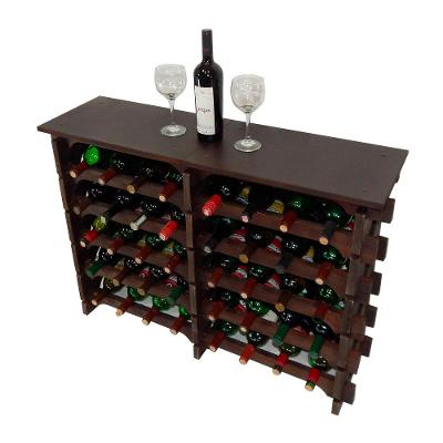 Adega Vinho Madeira 40 Garrafas Tipo Mesa Imbuia C08