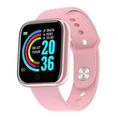 Relogio Inteligente Smartwatch D20 Bluetooth Rosa