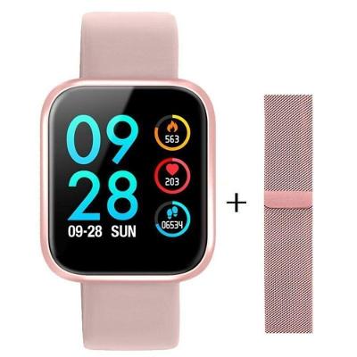 Relógio Smartwatch P70 Monitor Cardíaco Pressão Arteria Rosa