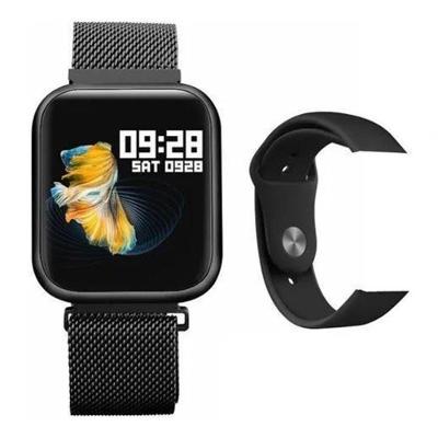 Relógio Smart Watch Oled Pro/ P70 Com Duas Pulseiras-Preto