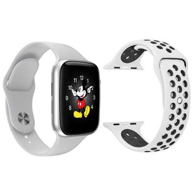 Kit 1 Smartwatch Branco + 1 Pulseira Branco E Preto