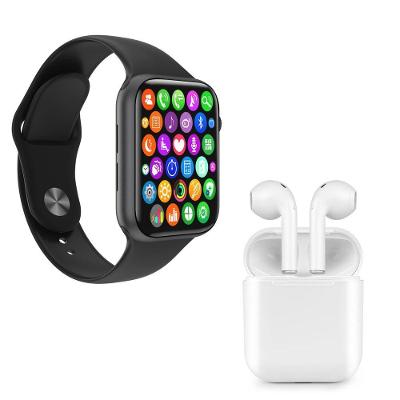 Kit 1 Smartwatch Preto + Fone I9S Tws Branco