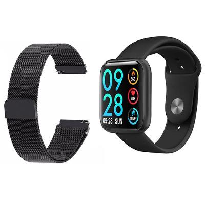 Relógio Smartwatch P80 Preto Android Ios + 1 Pulseira Extra