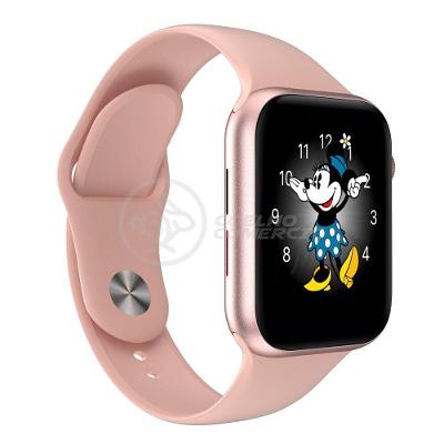 Smartwatch Hw22 Rosa Troca Pulseira Android Ios Cardíaco