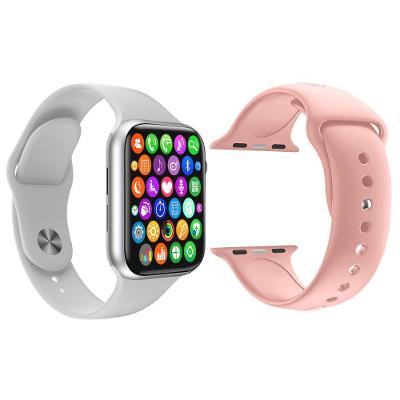 Kit 1 Smartwatch W34 S Branco + 1 Pulseira Extra Rosa
