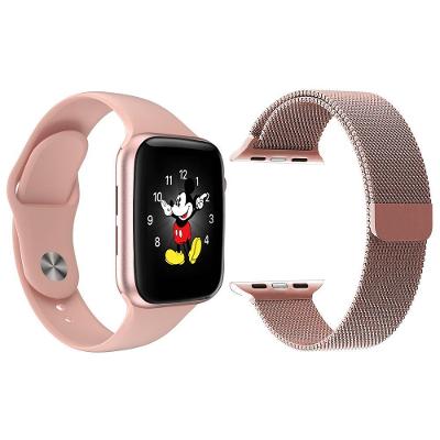Kit 1 Smartwatch Ld5 Rosa + 1 Pulseira Extra Rosa