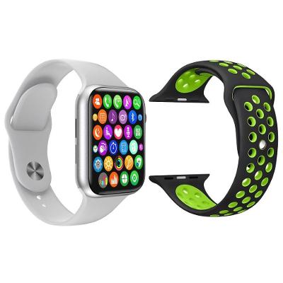 Kit 1 Relógio Smartwatch S Branco + 1 Pulseira Preto E Verde