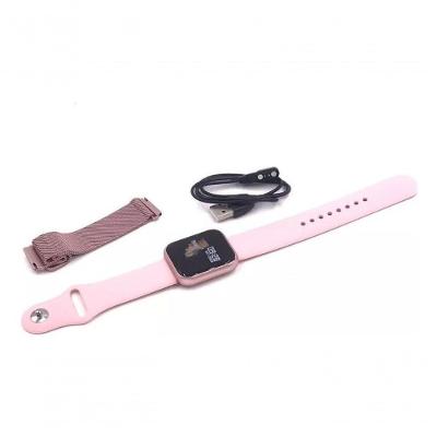 Kit Smartwatch Rose + 2 Pulseiras + Fone Bluetooth Mini