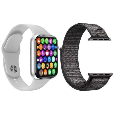 Kit 1 Relógio Smartwatch Iwo8 Lite Branco + 1 Pulseira Cinza