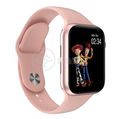Smartwatch Hw22 Rosa Troca Pulseira Android Ios Cardíaco