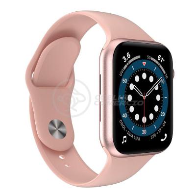 Smartwatch Iwo W46 S Rosa Troca Pulseira Cardíaco