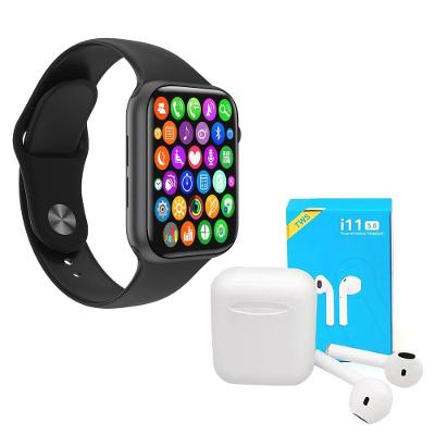 Kit 1 Relógio Smartwatch Iwo 8 Lite Preto + Fone Bt I11