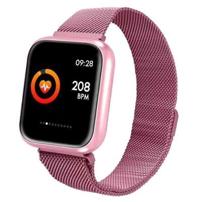 Relógio Smartwatch P70 Monitor Cardíaco Pressão Arteria Rosa