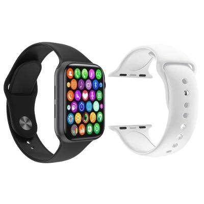 Kit 1 Smartwatch W34 S Preto + 1 Pulseira Extra Branco