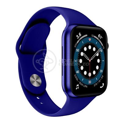 Smartwatch Iwo W46 S Azul Troca Pulseira Ligações