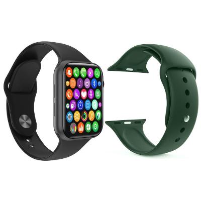 Kit 1 Relógio Smartwatch Iwo9 Lite Preto + 1 Pulseira Verde