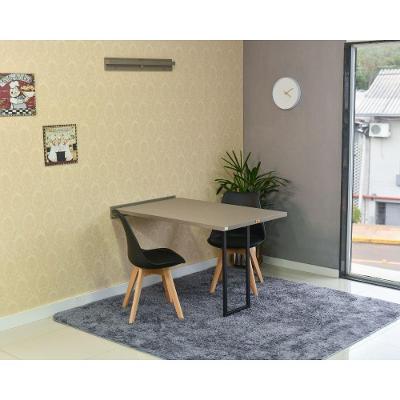 Mesa Dobrável Retrátil 120x75 Volpi e 2 Cadeiras Leda Preta