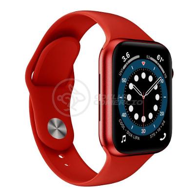 Relógio Smartwatch Iwo W46 S Vermelho Ligações Monitor