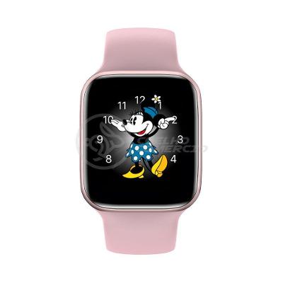 Smartwatch Hw22 Rosa Troca Pulseira Android Ios Cardíaco