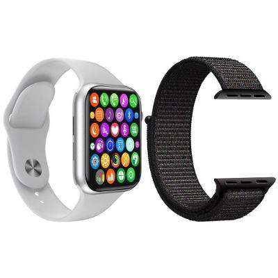 Kit 1 Relógio Smartwatch Iwo8 Lite Branco + 1 Pulseira Preto