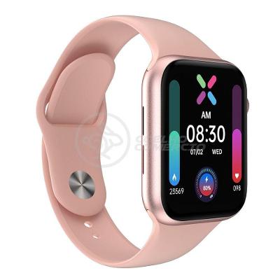 Smartwatch Hw22 Rosa Troca Pulseira Android Ios Cardíaco