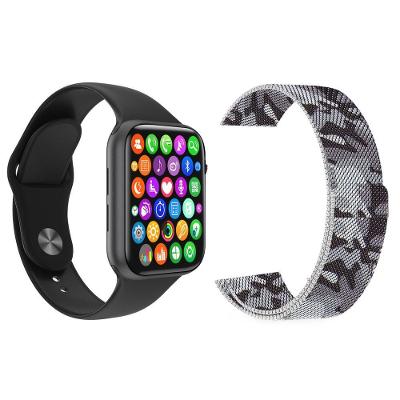 Kit 1 Smartwatch Iwo8 Preto + 1 Pulseira Extra Camuflada