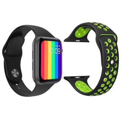 Kit 1 Smartwatch Preto + 1 Pulseira Extra Preto Com Verde