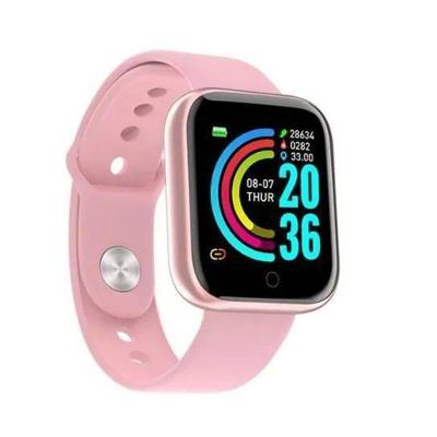 Relógio Smartwatch Inteligente Rosa Fitness D20 Bluetooth