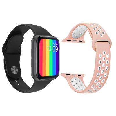 Kit 1 Smartwatch W26 Preto + 1 Pulseira Extra Sport Rosa