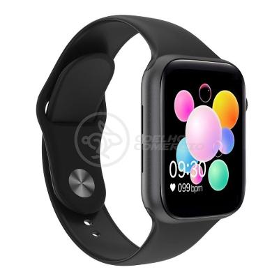 Smartwatch U78 Plus Preto Troca Pulseira Android Ios Monitor