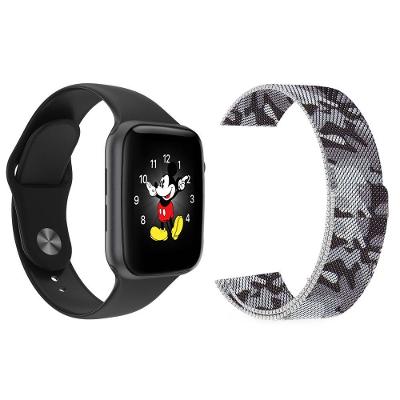 Kit 1 Smartwatch Ld5 Preto + 1 Pulseira Extra Camuflada