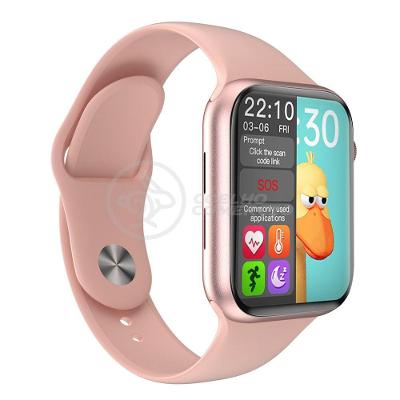 Smartwatch Iwo Hw12 Rosa Troca Pulseira Android Ios Cardíaco