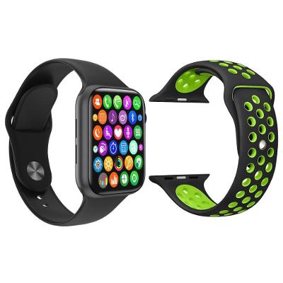 Kit 1 Smartwatch Preto + 1 Pulseira Extra Preto Com Verde