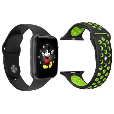 Kit 1 Smartwatch Preto + 1 Pulseira Extra Preto E Verde