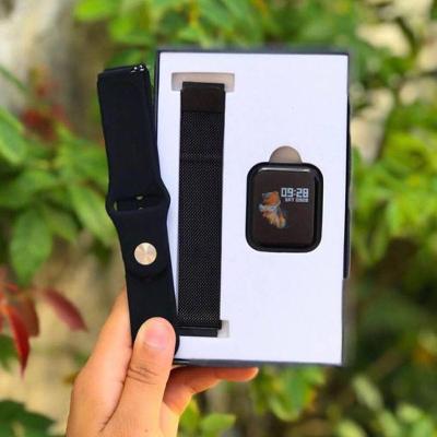 Kit Relógio Smartwatch Preto + 2 Pulseiras + Fone Bluetooth